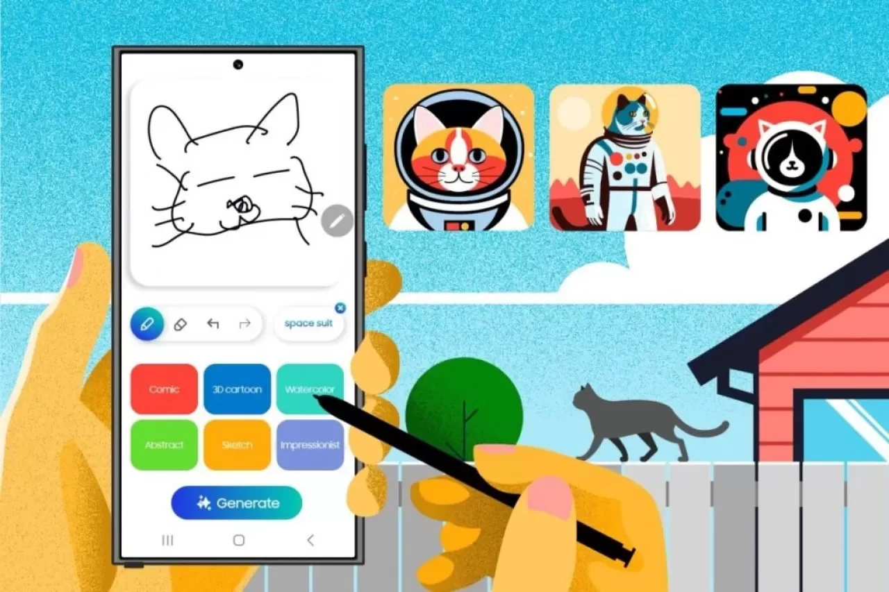 Galaxy S25 Cephesinde Yenilik: Samsung'un Sketch to Image Özelliği Artık Çok Modlu