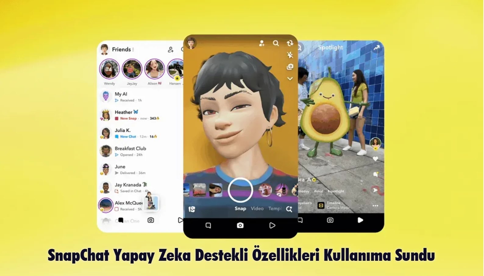 Snapchat Daha Fazla Yapay Zeka Destekli Araç Kullanıma Sundu